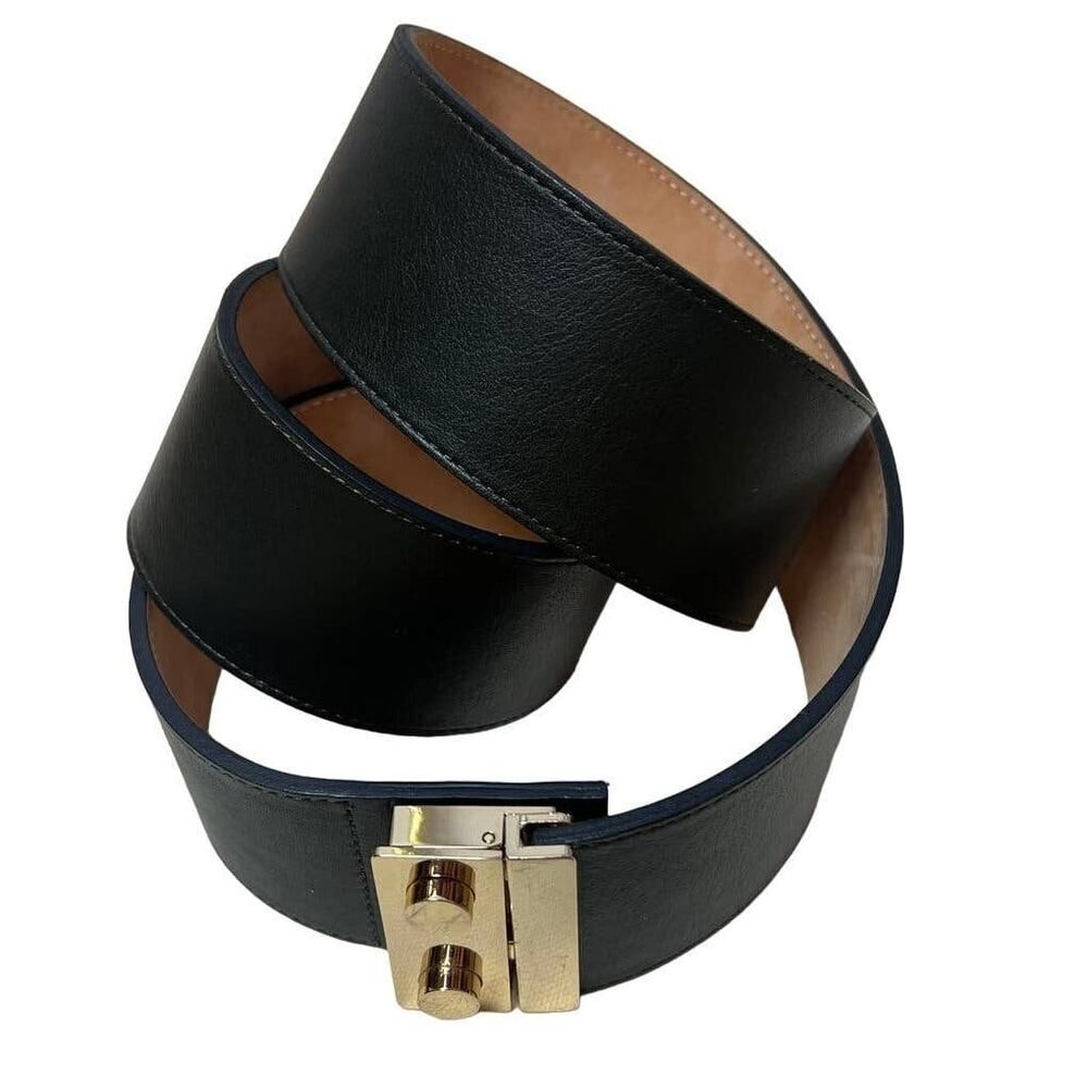 Maison Boinet Dark Chocolate Brown Adjustable Leather Belt Sz. S